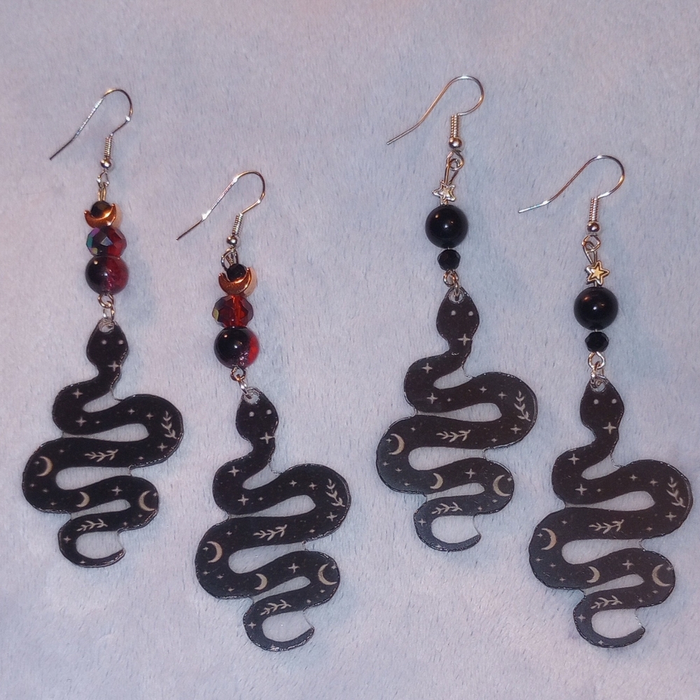 Snake Reputation Taylor Swift Inspired Earrings Halloween Snakes